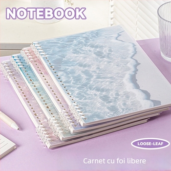 Caiet cu copertă în model dragon, legare binder, hârtie pulp de iarbă, 75 g/m², 50–100 pagini