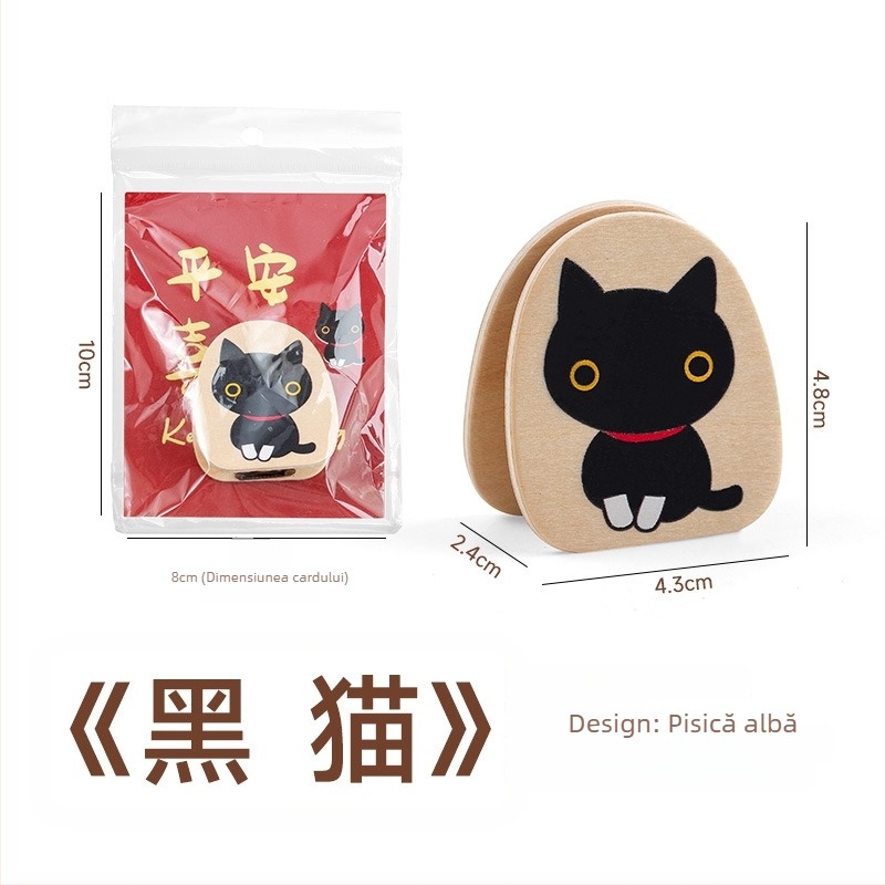 Suport pentru jurnal – lemn, stil japonez, clips pentru notițe și fotografii, suport pentru carduri (Material: Lemn; Stil: Japonez; Utilizare: Notițe/Fotografii/Carduri)