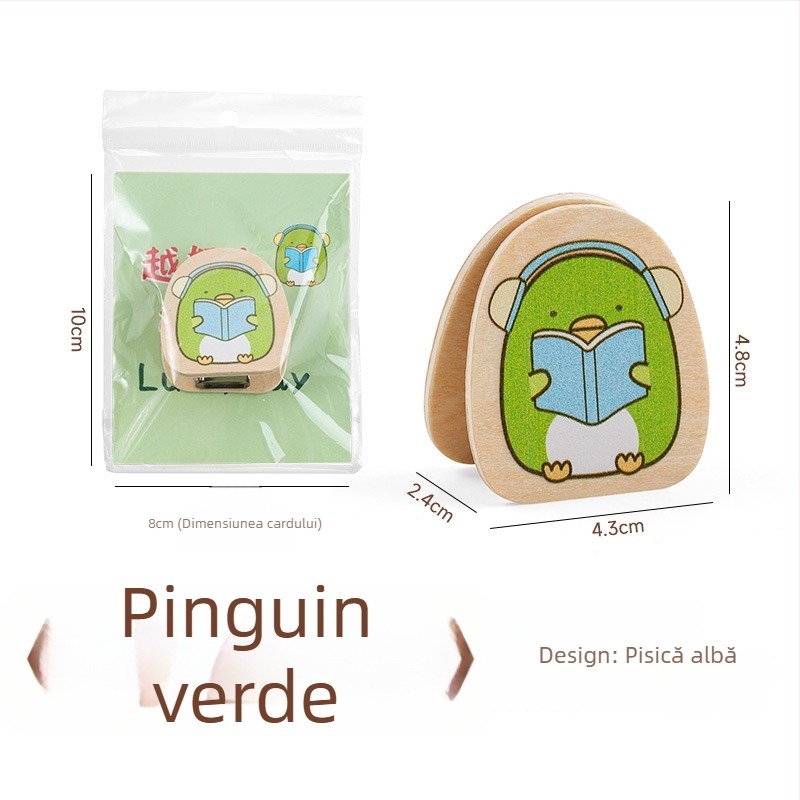 Suport pentru jurnal – lemn, stil japonez, clips pentru notițe și fotografii, suport pentru carduri (Material: Lemn; Stil: Japonez; Utilizare: Notițe/Fotografii/Carduri)