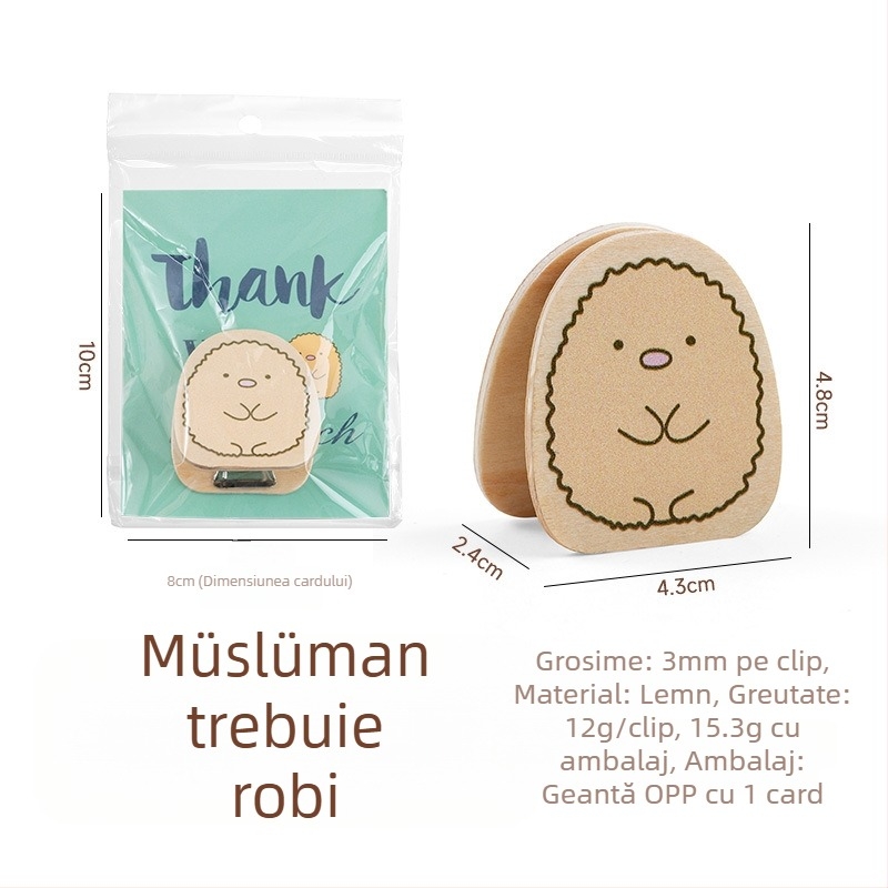 Suport pentru jurnal – lemn, stil japonez, clips pentru notițe și fotografii, suport pentru carduri (Material: Lemn; Stil: Japonez; Utilizare: Notițe/Fotografii/Carduri)