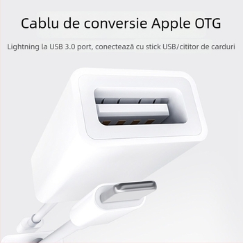 OTG adaptor pentru Apple iPhone – Lightning la USB 3.0, cablu adaptor USB pentru USB flash drive, model OTG133