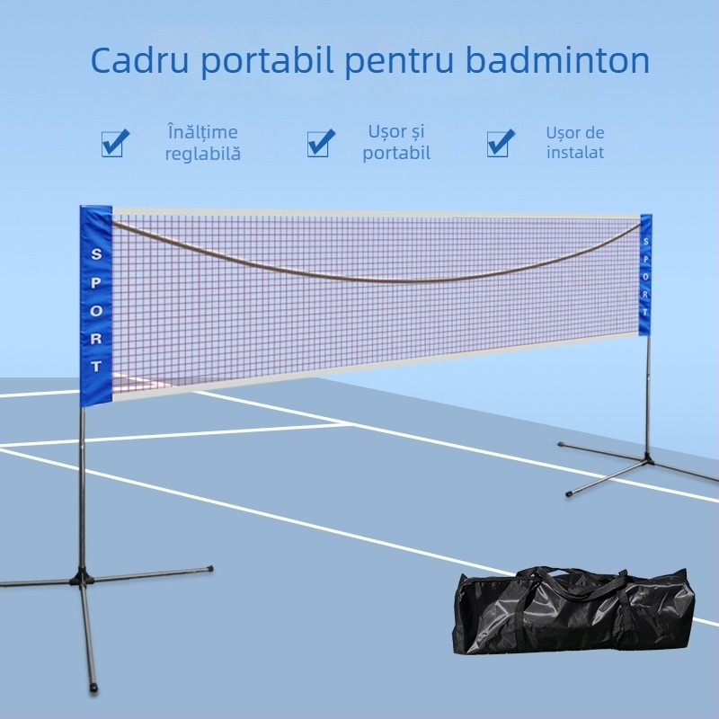 Cadru portabil pentru plasă de badminton — detașabil, pentru interior, personalizare disponibilă, brand Nili