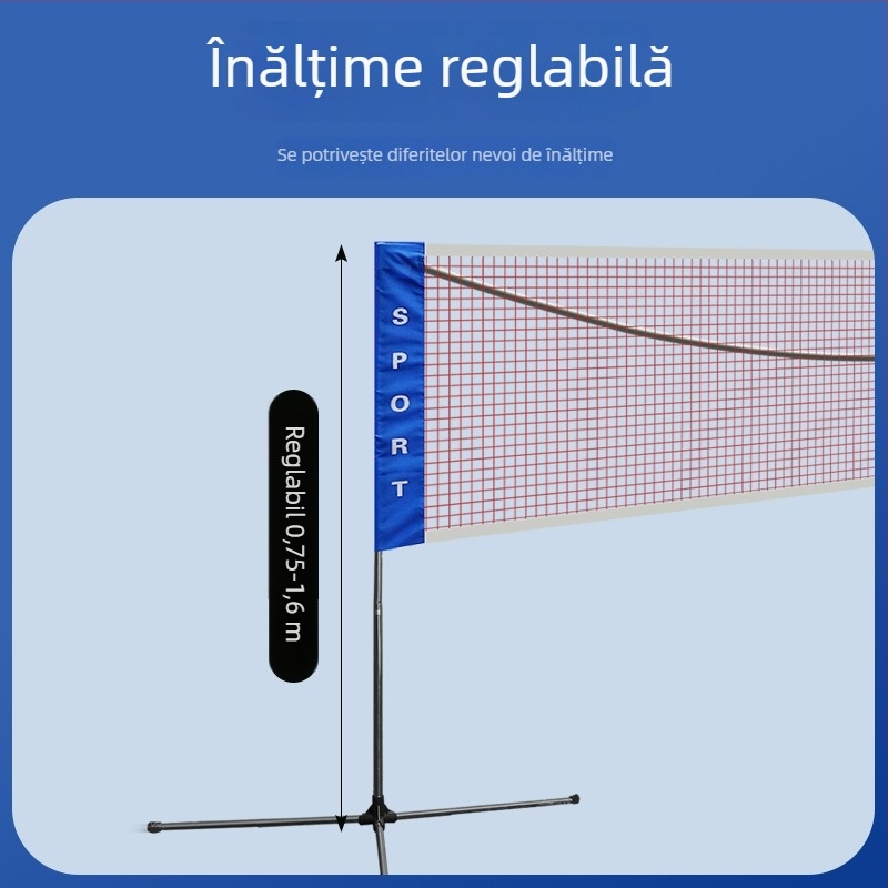 Cadru portabil pentru plasă de badminton — detașabil, pentru interior, personalizare disponibilă, brand Nili