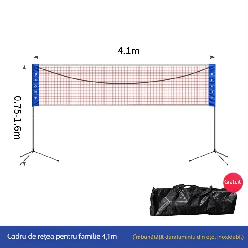 Cadru portabil pentru plasă de badminton — detașabil, pentru interior, personalizare disponibilă, brand Nili