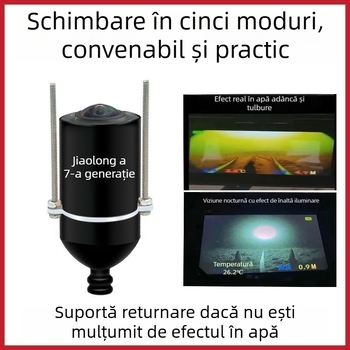Cameră subacvatică de detectare a peștilor cu imagine HD, brand Anchor Fish Finder, DC 10–18V, adâncime 0,6–73 m