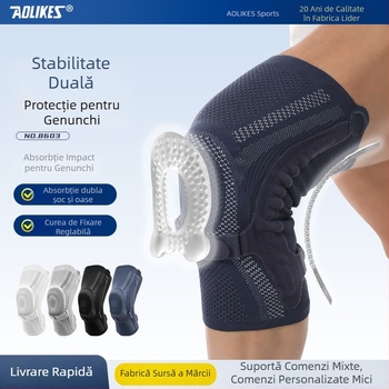 Aolikes Protecții pentru Genunchi - Protecție din nylon pentru genunchi, 200 g, pentru alergare, ciclism, baschet și volei