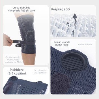 Aolikes Protecții pentru Genunchi - Protecție din nylon pentru genunchi, 200 g, pentru alergare, ciclism, baschet și volei