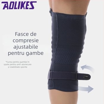 Aolikes Protecții pentru Genunchi - Protecție din nylon pentru genunchi, 200 g, pentru alergare, ciclism, baschet și volei