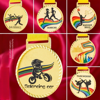 Medalii pentru evenimente sportive, personalizabile, aliaj de zinc, logo imprimat, greutate 30–70 g