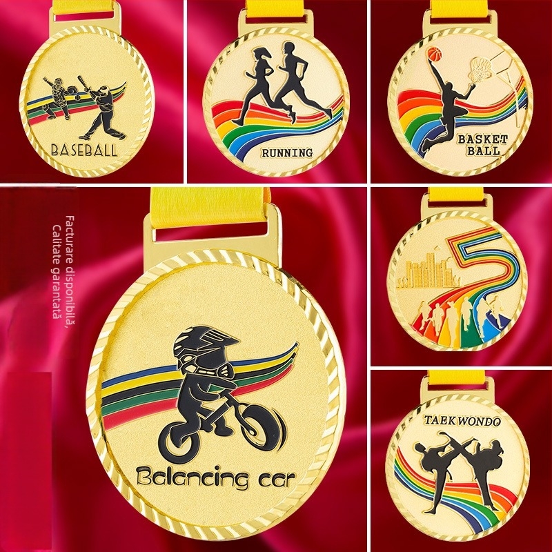 Medalii pentru evenimente sportive, personalizabile, aliaj de zinc, logo imprimat, greutate 30–70 g
