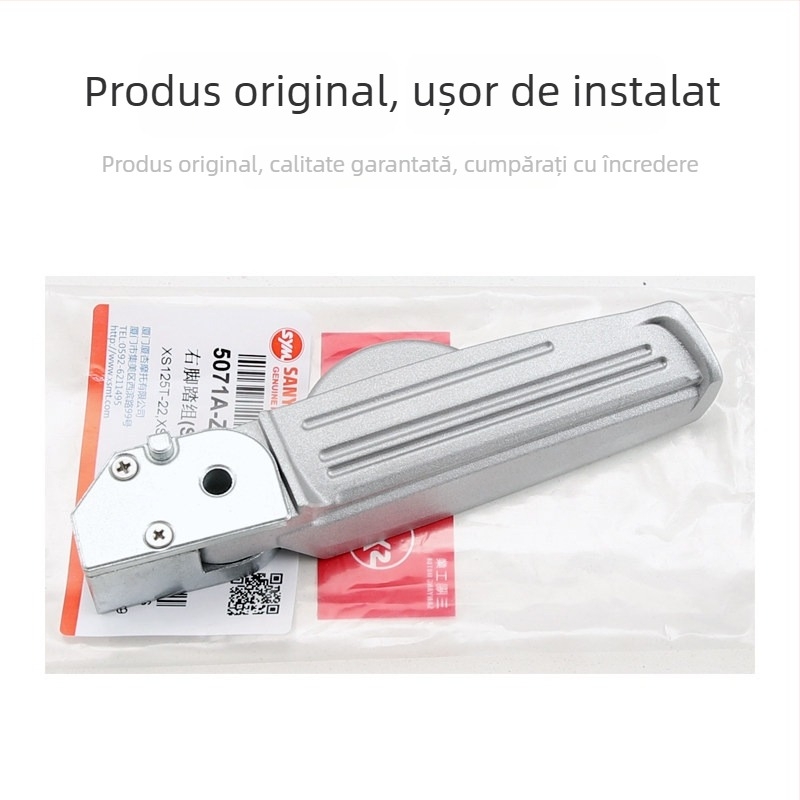 SHEX 125 Suport de picior spate pentru motocicletă – din aliaj de aluminiu, electroplacare