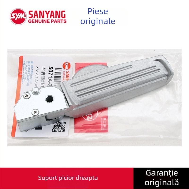 SHEX 125 Suport de picior spate pentru motocicletă – din aliaj de aluminiu, electroplacare