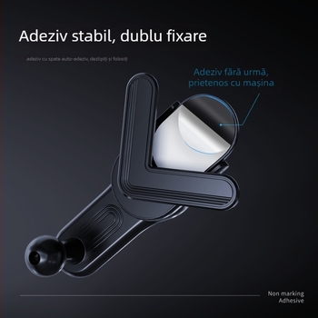 Suport pentru telefon pentru mașină, rotire 360°, montaj snap-on pentru bordul instrumentelor, compatibil Tesla