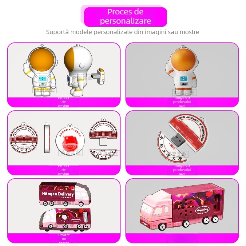 Suport pentru telefon în stil cartoon, din PVC și silicon, personalizabil, cu design antișoc