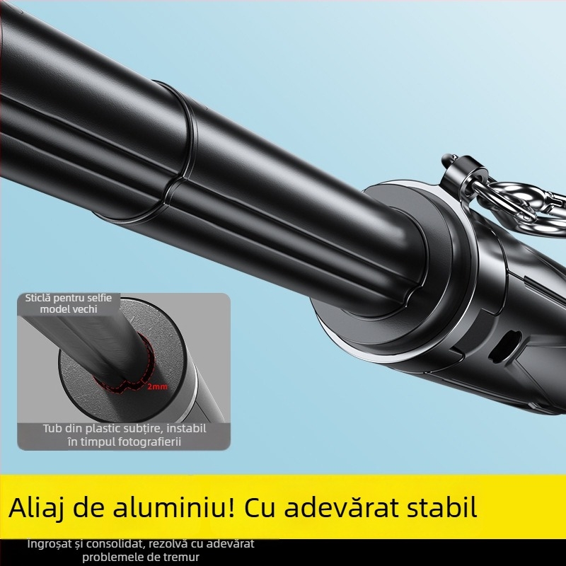 Stativ portabil pentru telefon P15MINI-C, din aliaj de aluminiu, compatibil universal, stabilizare a imaginii