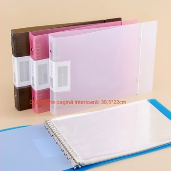 Jiyi A4-520R Dosar legător, din plastic, compatibil cu hârtie A4