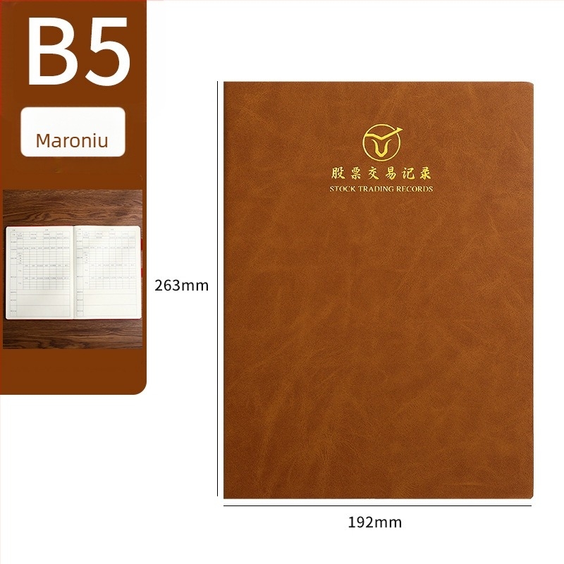 Carte de înregistrări - copertă din piele artificială, legare cu sârmă, Dowling hârtie, 80 g, 100–200 pagini