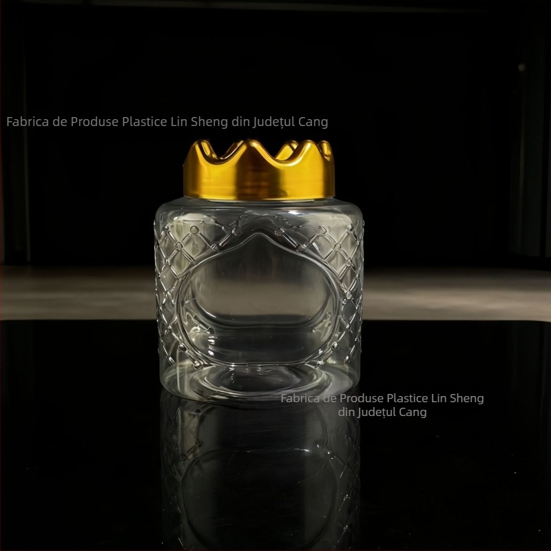 Recipient plastic sigilat cu capac tip coroană, PET, 400–600 ml, turnare prin Blow Molding, ambalaj general
