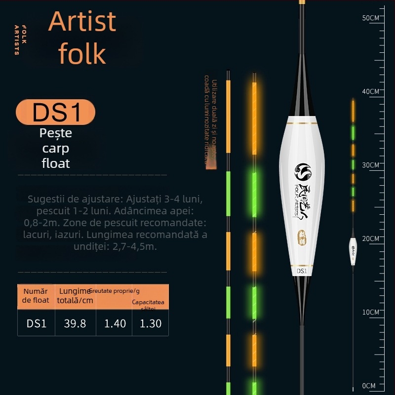 Plută de pescuit verticală — Brand Folk artist; Material Nano; Categorie: Plute de pescuit