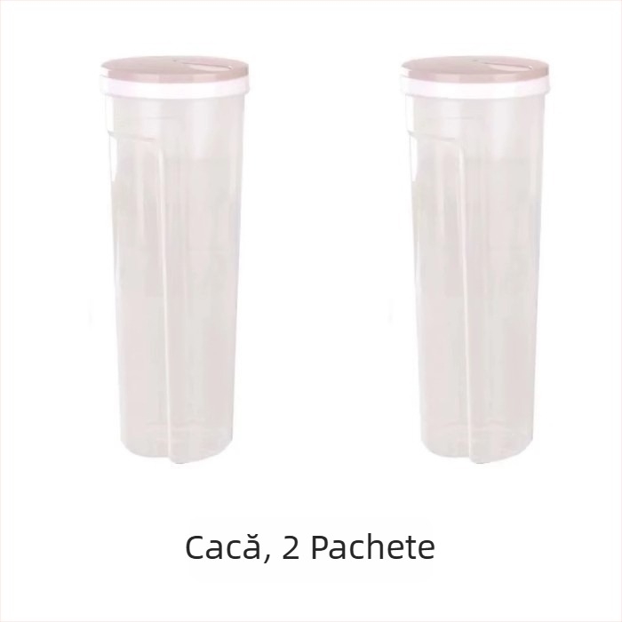 Cutie de depozitare pentru tăiței, din plastic, capacitate 2L, protecție la praf, design modern minimalist