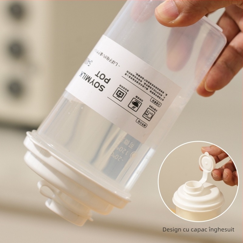 Pu xiang recipient de păstrare a prospețimii, din plastic, rotund, 301–500 ml, stil coreean