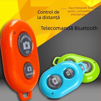 Selfiecom telecomandă Bluetooth pentru Android și iOS, ABS, Bluetooth 4.2, 10 g