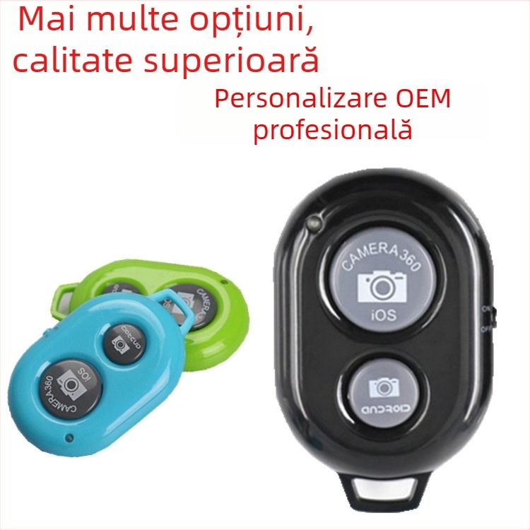 Selfiecom telecomandă Bluetooth pentru Android și iOS, ABS, Bluetooth 4.2, 10 g