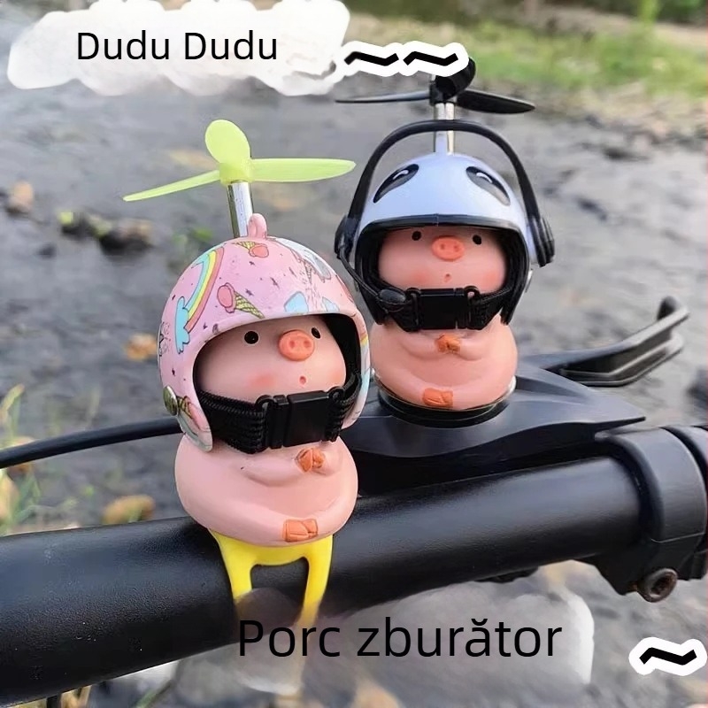Set de ornamente pentru vehicule în stil desene animate, cu figuri purceluși, accesorii pentru corgi, cască Pikachu și decor cu libelulă de bambus; material: altul; stil: desenat; marcă: Friendly; fără personalizare; funcție: altfel