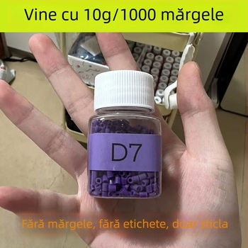 Sticlă de depozitare pentru mărgele, PET/PP, capac filet, perete 1 mm, personalizare disponibilă, imprimare logo posibilă