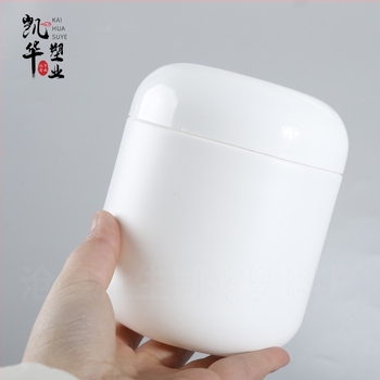 Container pentru pudră de proteine – borcan HDPE cu capac, capacitate 500 g, ambalare personalizabilă