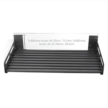 Raft de bucătărie din oțel inoxidabil, montat pe perete, pentru cuptor cu microunde – stil modern minimalist, model M1-201A, marcă Shengbeiyi, certificat 3C 2011010714461333