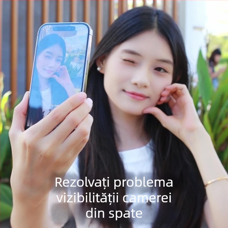 Proiector pentru ecranul telefonului destinat selfie-urilor — oglindire a ecranului, Bluetooth, stabilizare a imaginii, corp din aliaj, personalizare