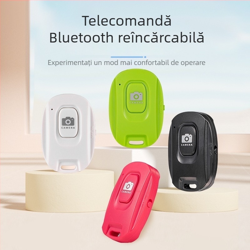 Selfie stick Bluetooth, Bluetooth 4.0, corp ABS, greutate 23 g