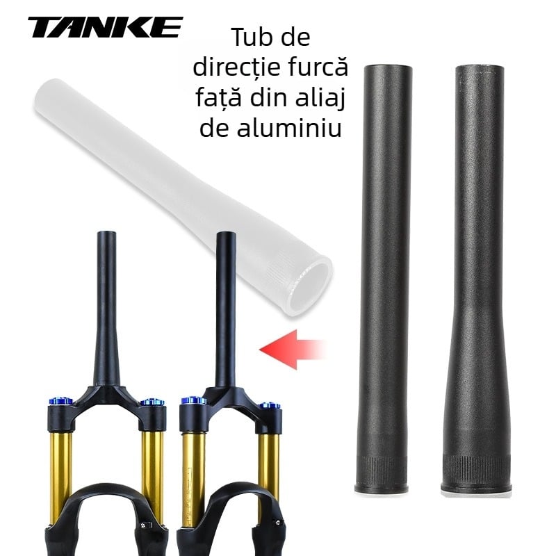 Set țeavă cap furcă față pentru biciclete de munte și oraș — țevi superioare drepte și conice, piese de reparație compatibile cu amortizor