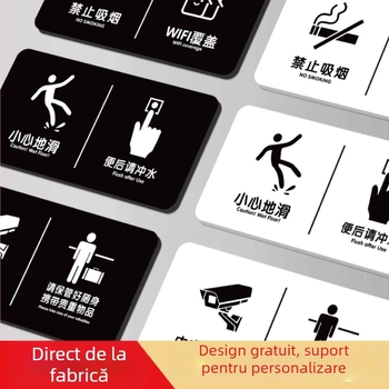 Youpu semn acrilic pentru hotel cu imprimare UV pentru spații publice – Interzis fumatul