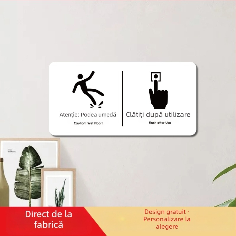 Youpu semn acrilic pentru hotel cu imprimare UV pentru spații publice – Interzis fumatul