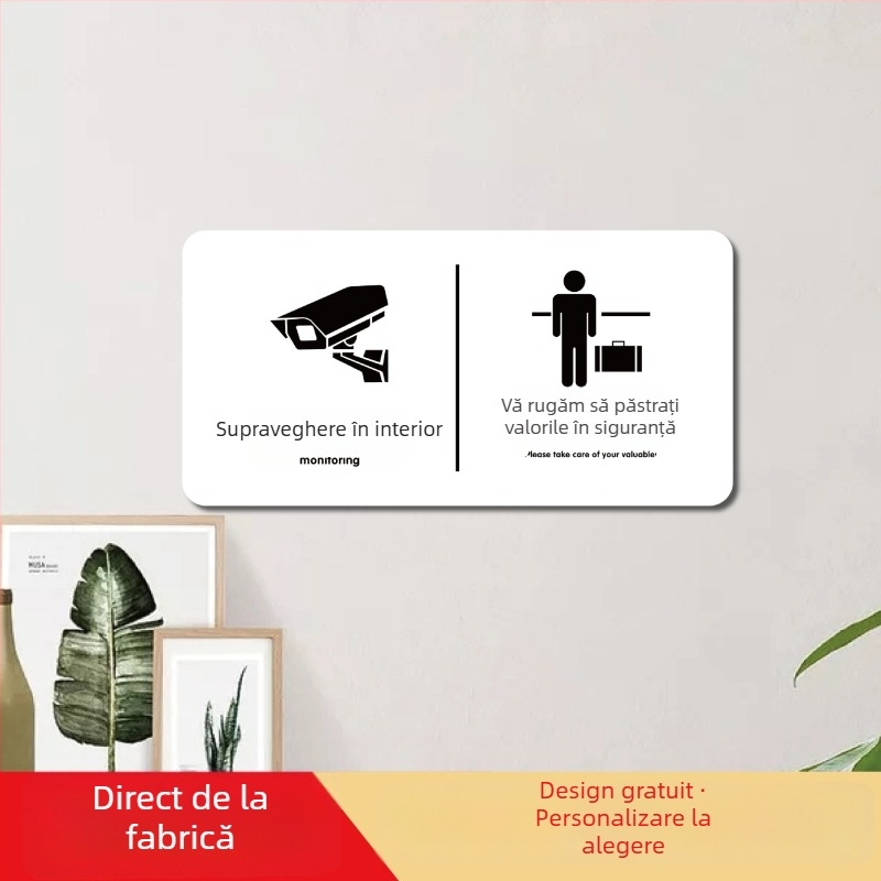 Youpu semn acrilic pentru hotel cu imprimare UV pentru spații publice – Interzis fumatul