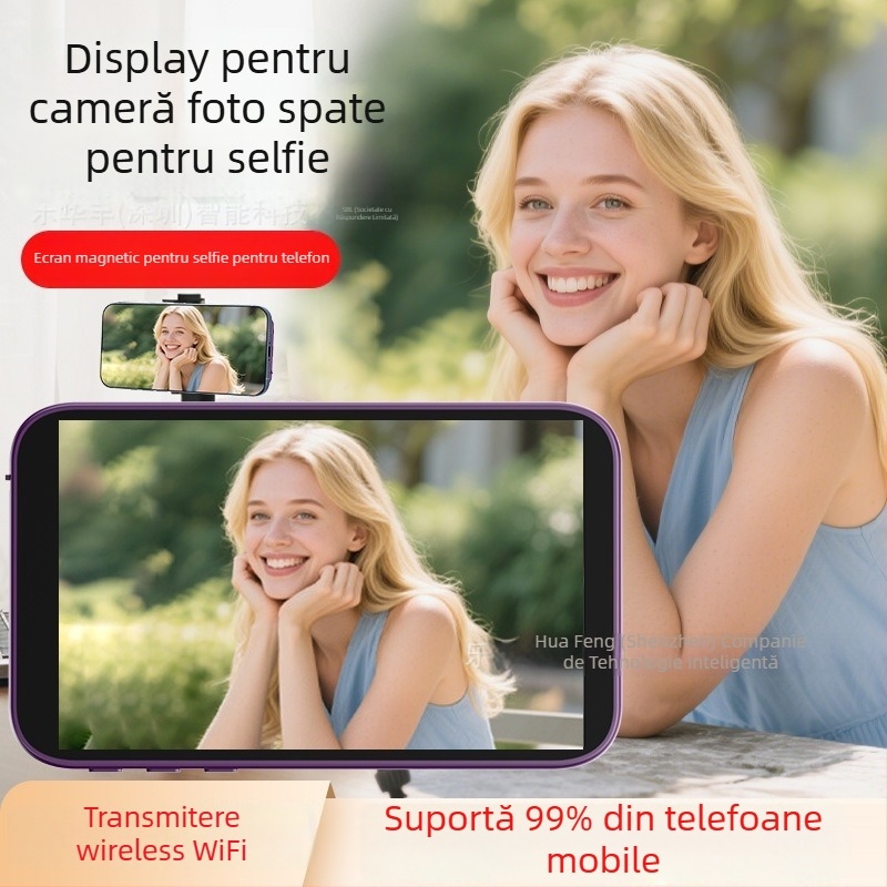 Proiector ecran pentru telefon mobil, afișaj magnetic, model T1, Bluetooth 4.0, plastic, 100 g