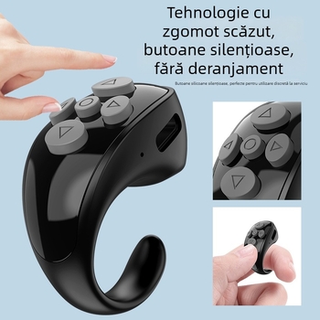 Inel Bluetooth pentru selfie Ly-09, Bluetooth 5.3, ABS, greutate 10