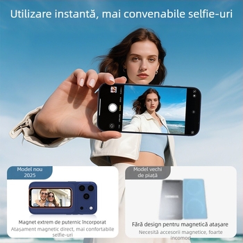 Dispozitiv de oglindire a ecranului telefonului FW120, Aluminiu de înaltă calitate, MagSafe încorporat, Ecran tactil cu butoane, Greutate 120 g, Bluetooth 4.0