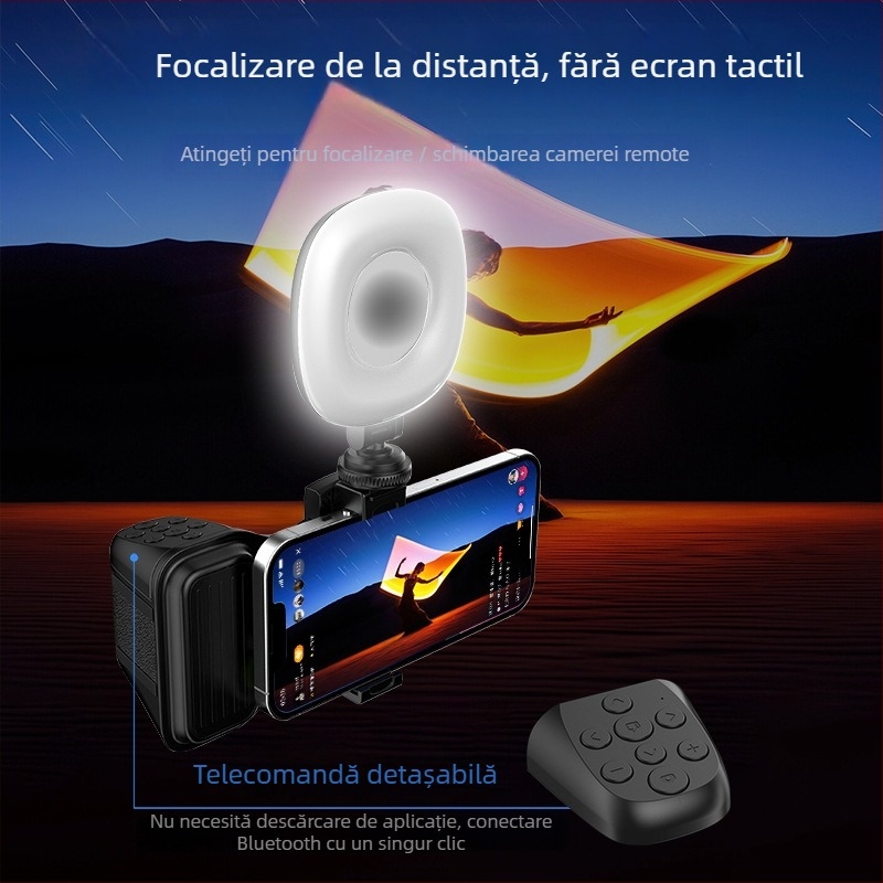 Treatment Bluetooth shooting aid – suport compact pentru telefon, corp ABS, Bluetooth 4.0, greutate 100 g, model: Bluetooth shooting aid