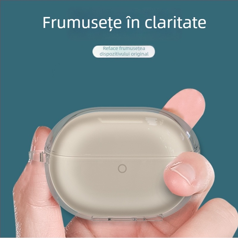 Carcasă de protecție pentru Huawei FreeBuds Pro5, husă transparentă TPU, rezistentă la praf și la căderi, compatibilitate universală, turnare prin injecție
