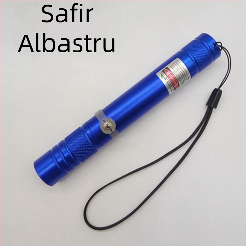 Indicator laser USB reîncărcabil, corp metalic, laser cu punct unic și indicator digital