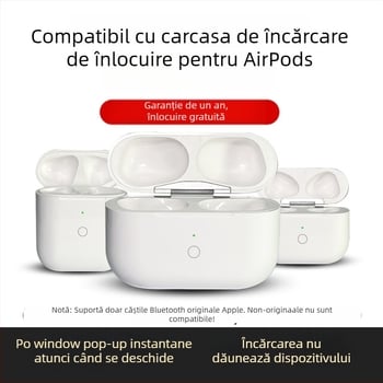 AirPods Pro 1/2 Carcasă de încărcare înlocuire — Carcasă din PC, Universal, Turnare prin injecție, Model QCY T8