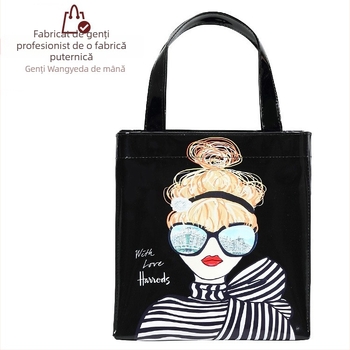 Geantă de mână din PVC oglindă din piele – impermeabilă, capacitate mare și grosime cu două straturi personalizabilă