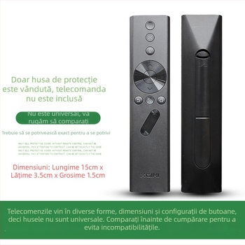 Husă de protecție pentru telecomandă XGIMI — silicon, protecție completă, carcasă moale, anti-cădere și anti-praf, stil lux ușor