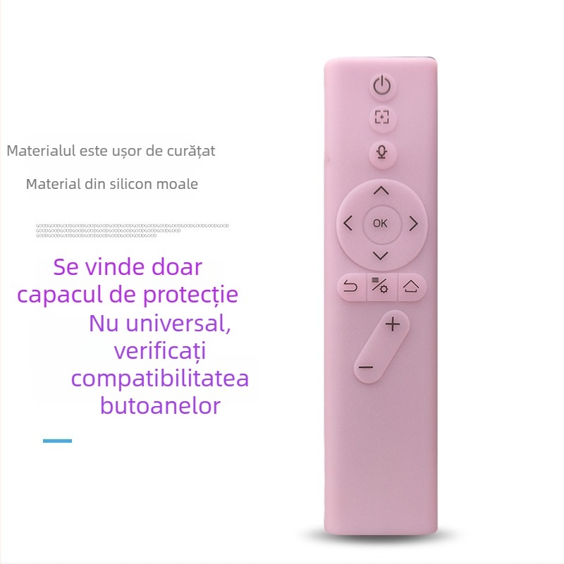 Husă de protecție pentru telecomandă XGIMI — silicon, protecție completă, carcasă moale, anti-cădere și anti-praf, stil lux ușor