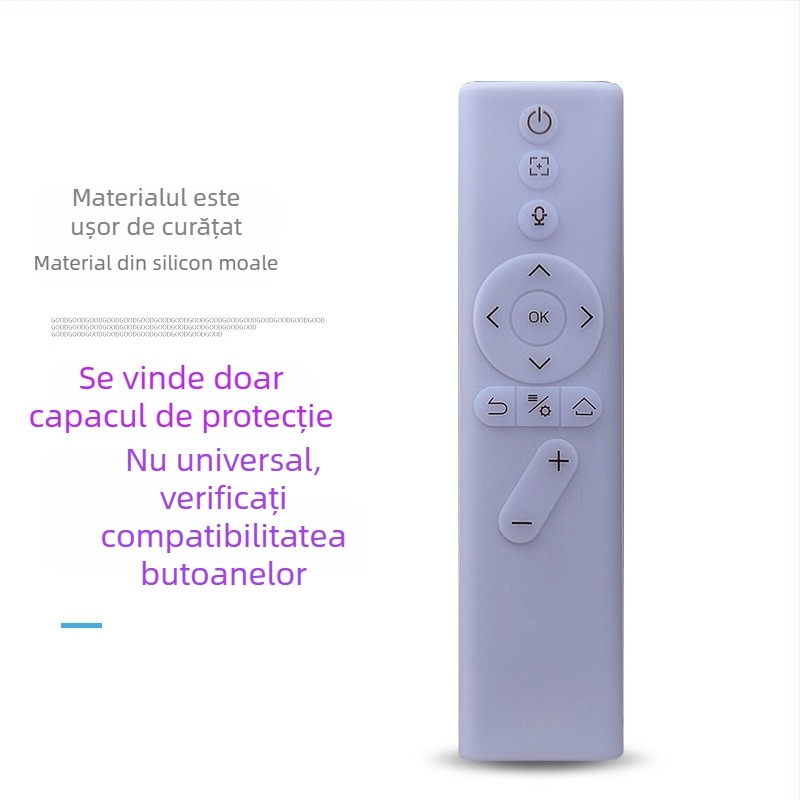 Husă de protecție pentru telecomandă XGIMI — silicon, protecție completă, carcasă moale, anti-cădere și anti-praf, stil lux ușor