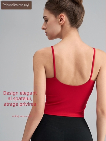 OTSA Sutien sport integrat pentru Pilates/Yoga – 2024, Quick-Dry Nylon-Spandex, 80% Nylon / 20% Spandex, lungime medie, cu pernă la bust