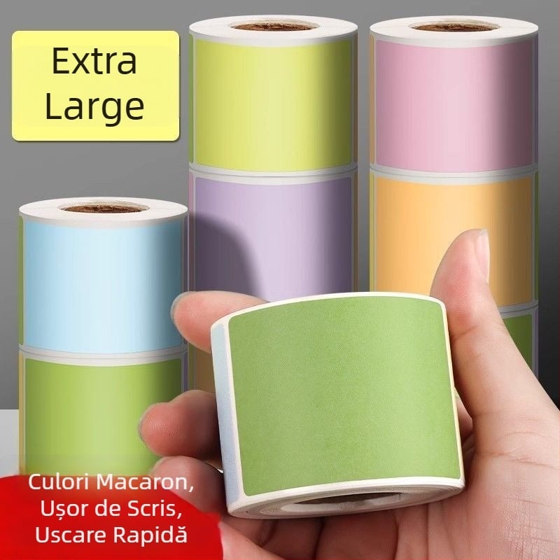 Foițe autocolante din hârtie cu suprafață goală pentru scriere; note detașabile autocolante; potrivite pentru scriere de mână